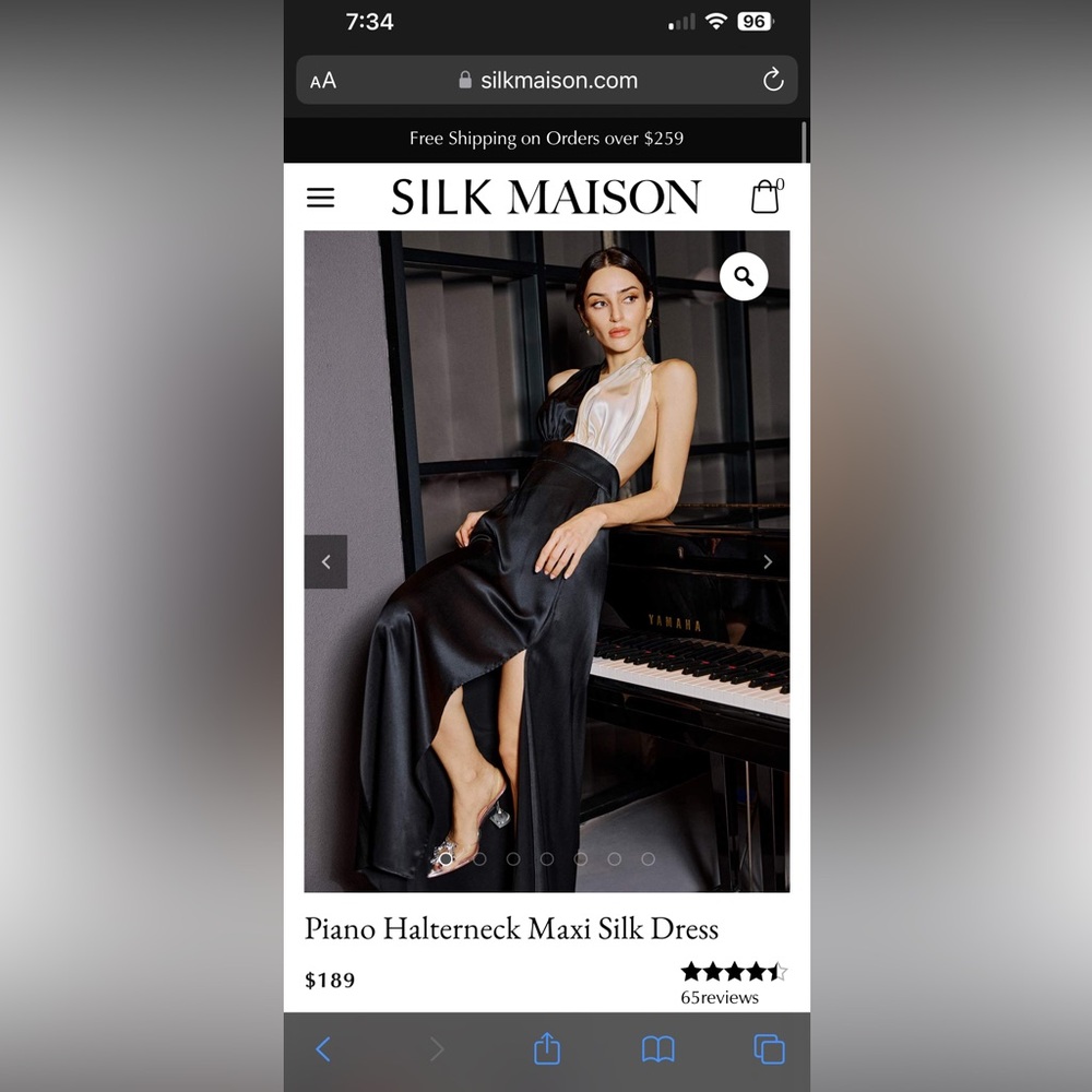 Silk Maison Piano Mini Size Medium